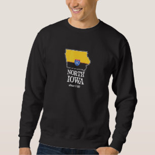 Moletom Norte Iowa I-80 Interstate Corn Belt Pork Fazenda