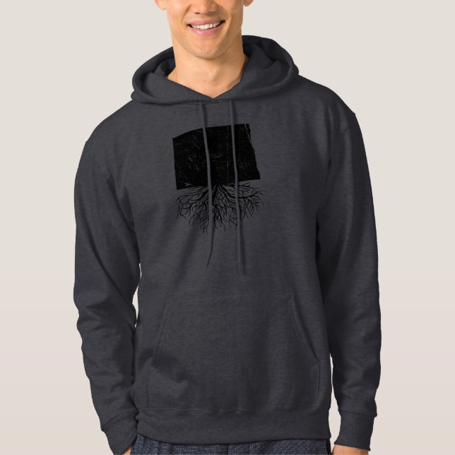 Moletom North Dakota autêntico enraíza a camisola (Frente)