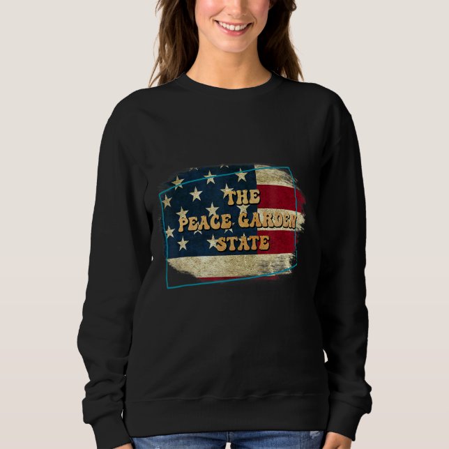 Moletom North Dakota Nd Us Flag Motto (Frente)