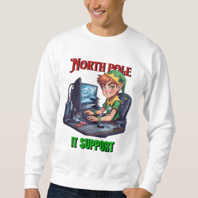 Moletom North Pole IT Support (Frente)