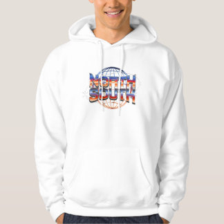Moletom North South Retro 80s Chrome Logo Design - Synthwa