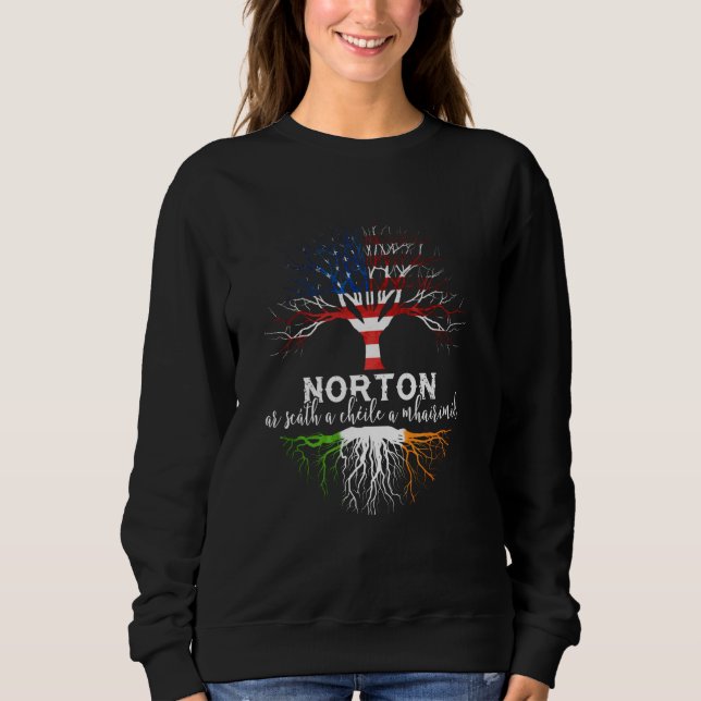 Moletom Norton Irish Family Name Shirt Roots (Frente)