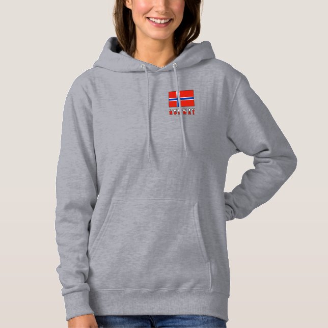 Moletom Noruega e Bandeira da Noruega (Frente)