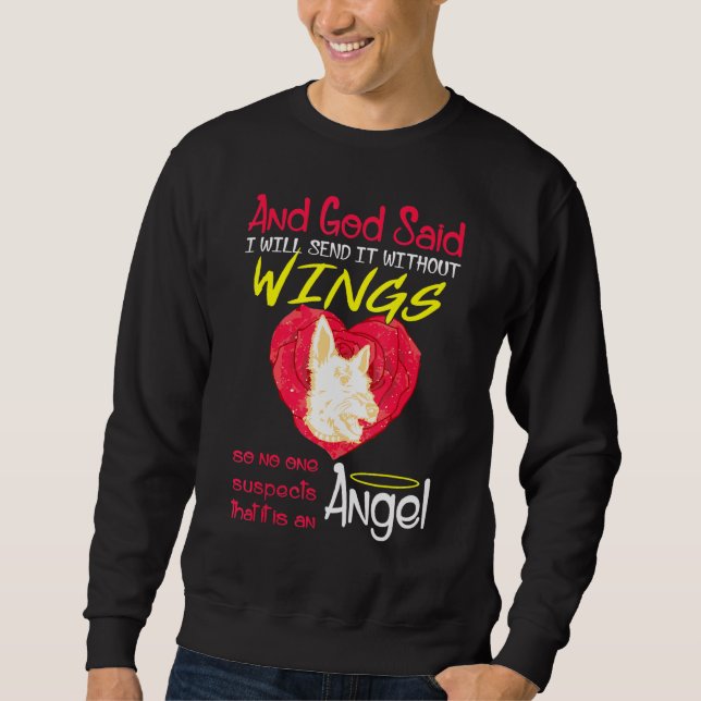 Moletom Norwich Terrier Angel Sem Asas (Frente)