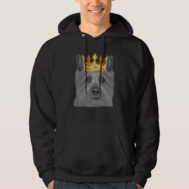 Moletom Norwich Terrier Dog Wearing A Crown (Frente)
