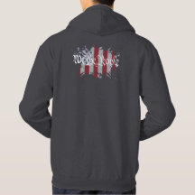 Nós, o Pessoas American Peace Flag Splat Hoodie