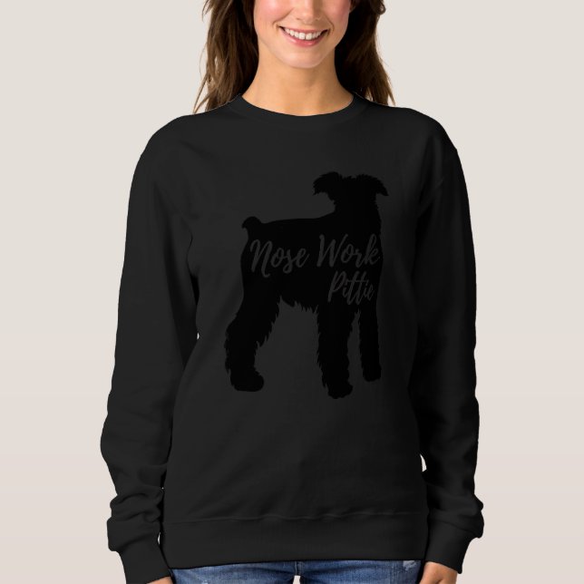 Moletom Nose Work Pittie Terrier Dog Silhouette (Frente)
