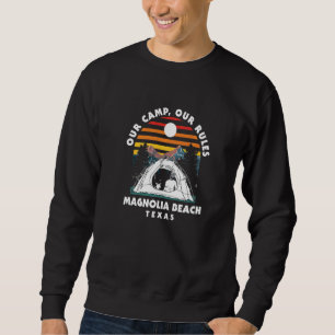 Moletom Nosso Acampamento Nossas Regras Magnolia Beach Cam