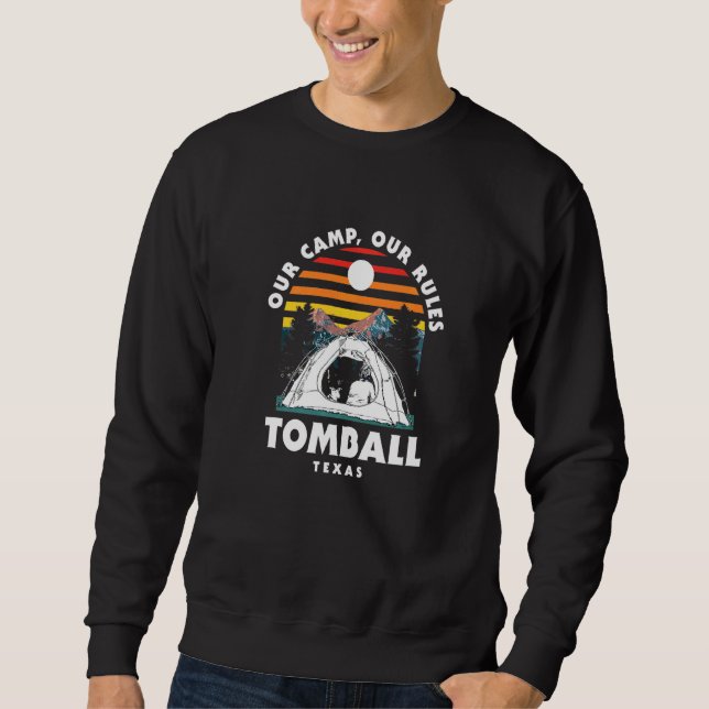 Moletom Nosso Acampamento Nossas Regras Tomball Camping Te (Frente)