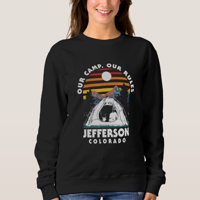 Moletom Nosso Campo Nossas Regras Jefferson Camping Colora (Frente)