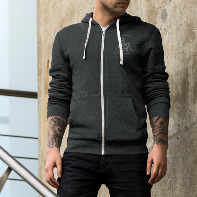 Moletom Nosso primeiro Dia de os pais | Arte de linha (Criador carregado)