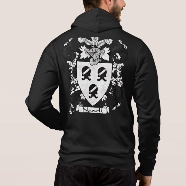 Moletom Nouwell Casaco de Braços Hoodie (Verso)