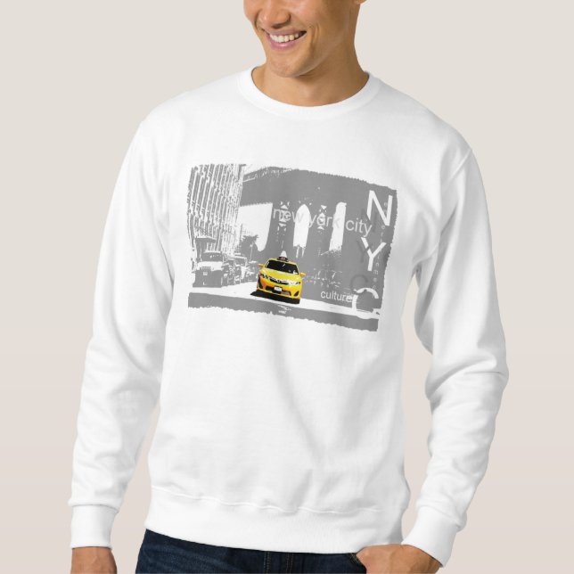Moletom Nova Iorque Ny Brooklyn Bridge Yellow Taxi (Frente)