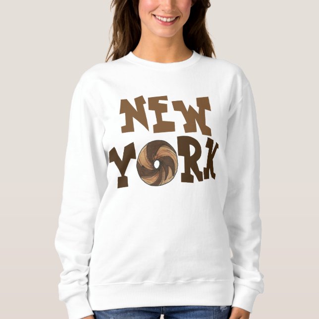 Moletom Nova Iorque NYC Marble Rye Bagel Sweatshirt (Frente)
