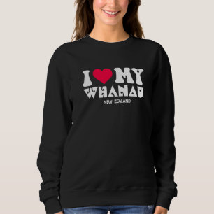 Moletom Nova Zelândia Eu Amo Minha Família Whanau Maori Cl