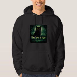 Moletom Nove Vidas de Medo – Capuz Gato Preto