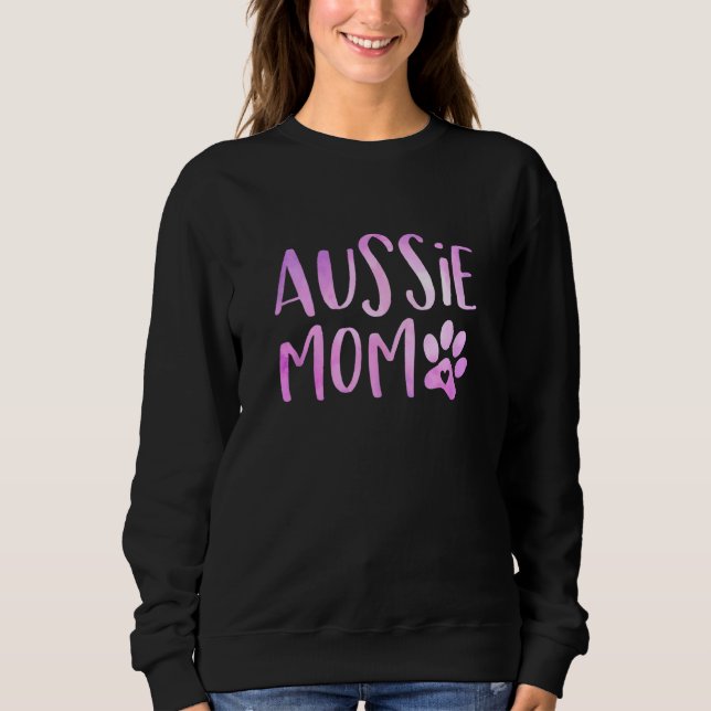 Moletom Novelty Aussie Mãe Mulher Cachorro Australiano Mam (Frente)