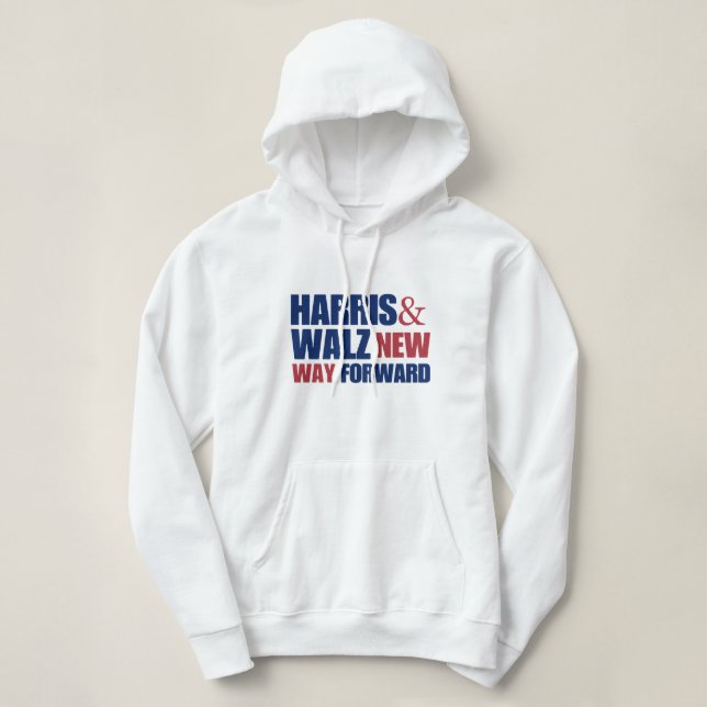 Moletom Novo caminho para Harris Walz (Frente do Design)