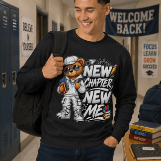 Moletom novo capítulo novo eu para voltar à escola