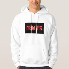 Moletom Novo Efeito Digital Neon Vermelho de Milestone de