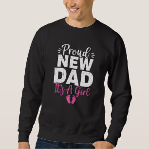 Moletom Novo papai Orgulhoso é uma menina grávida Announce
