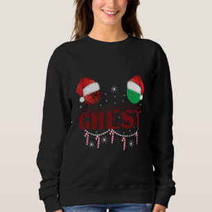 Moletom Nozes de Natal Correspondência de Natal Casais