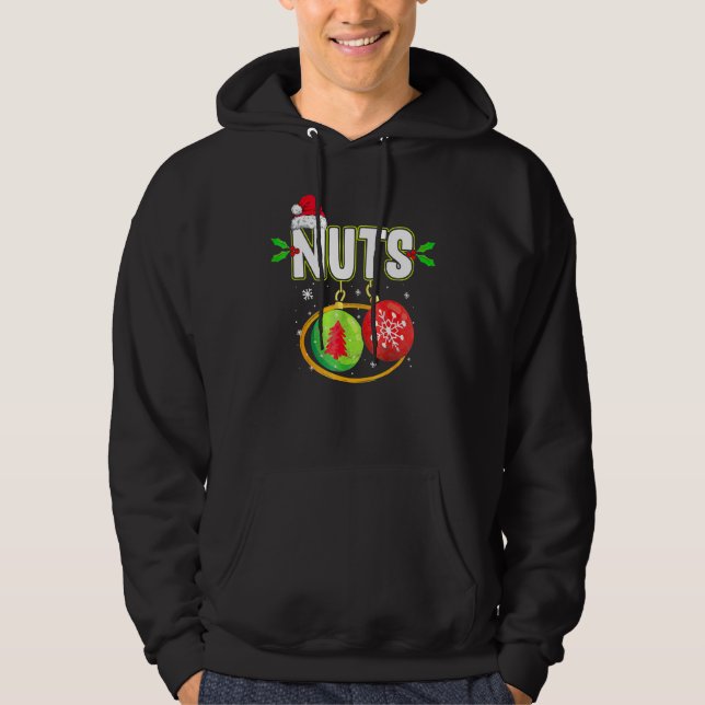 Moletom Nozes do Peito Correspondentes Castanhas de Natal  (Frente)