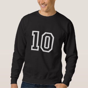 Moletom Número 10 Equipe Esportiva Varsity - Ano de Aniver