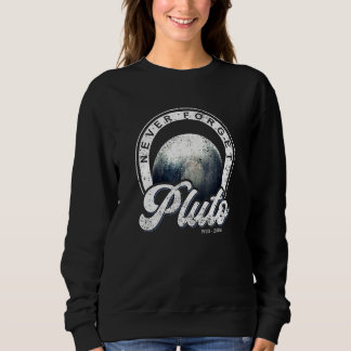 Moletom Nunca Esqueça Pluto Vintage, Planeta Espacial Retr