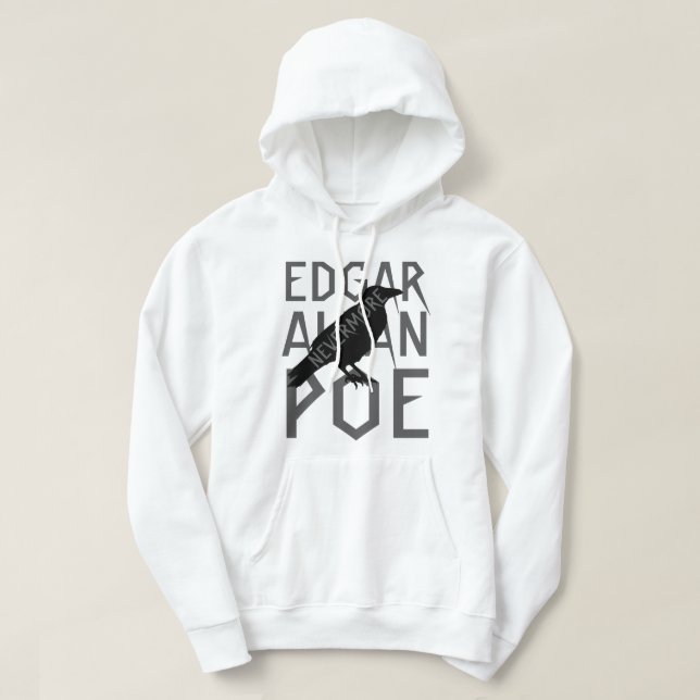 Moletom Nunca mais Edgar Allan Poe T-shirt (Frente do Design)