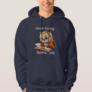 Moletom Nunca terminando a leitura de homens diários