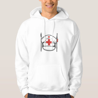 Moletom Nurse Cap with Red Cross and Medical Tools Design