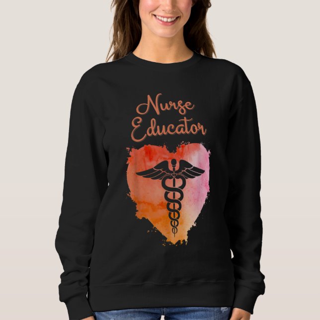 Moletom Nurse Educator  Nurses Nursing Graduation Caduceus (Frente)
