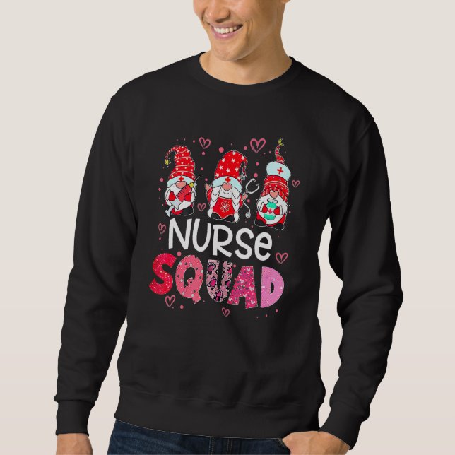 Moletom Nurse Valentines Day Valentine ER ICU NICU RN Nurs (Frente)