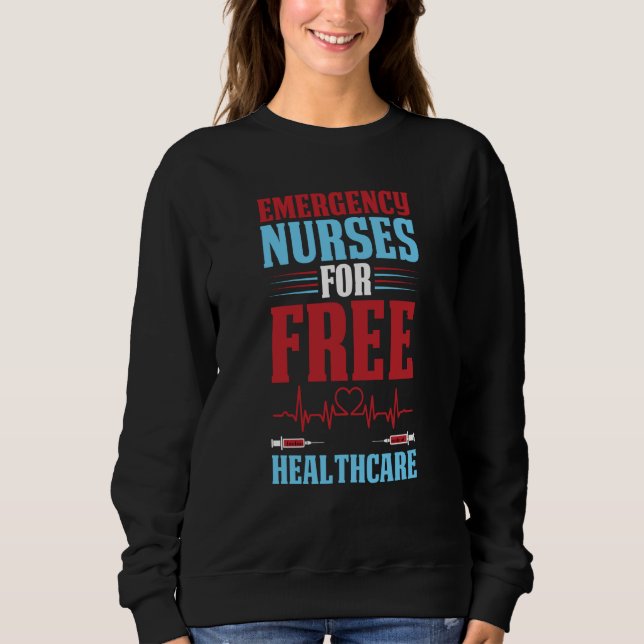 Moletom Nursing Healthcare Hospital  Caretaker Emergency N (Frente)