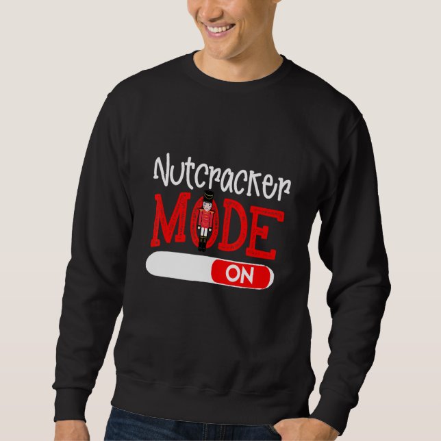 Moletom Nutcracker Mode On Dance Balé Love Christmas Paj (Frente)