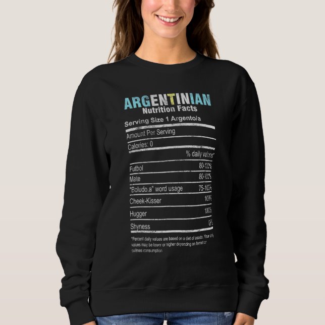Moletom Nutrição argentina Fala Pe argentino (Frente)