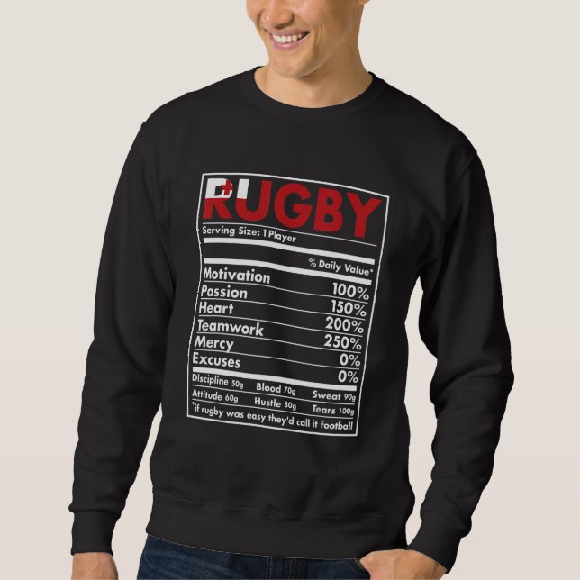 Moletom Nutrição Tonga Rugby (Frente)