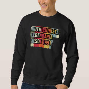 Moletom Nutricionista Legendária Desde 1991 Nutricionist