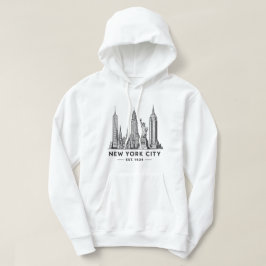 Moletom NYC Skyline Illustration with Statue of Liberty