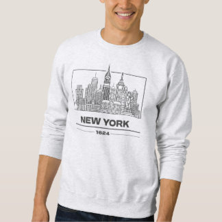 Moletom NYC Skyline Sweatshirt: Iconic Line Art Edition