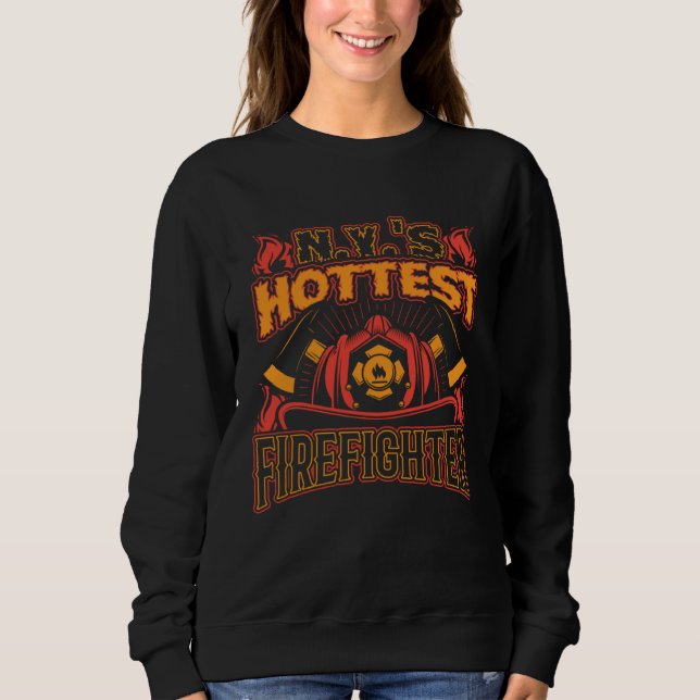 Moletom NYs Hottest Firefighter New York Firefighter Appre (Frente)