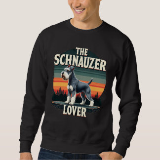 Moletom O Amante do Schnauzer - Design Retro de Cachorro 
