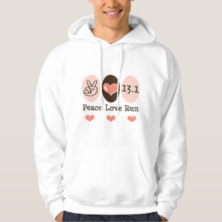 Moletom O amor da paz funciona a meia camisola da maratona