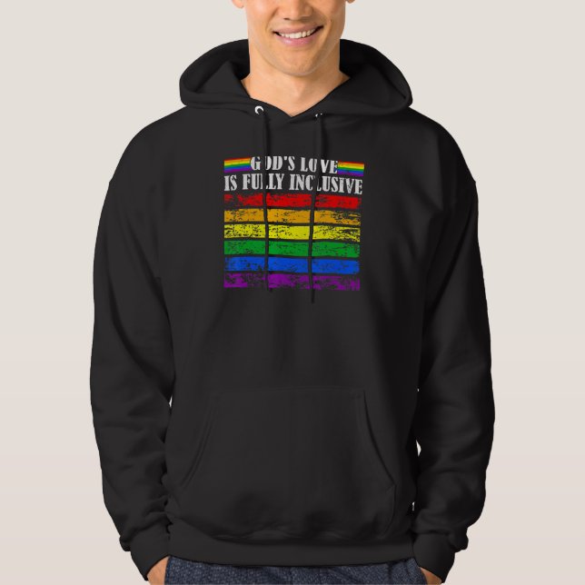 Moletom O amor de Deus é completamente inclusivo Lgbt Orgu (Frente)