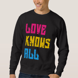 Moletom O Amor Do Orgulho Pansexual Sabe Tudo Pansexual
