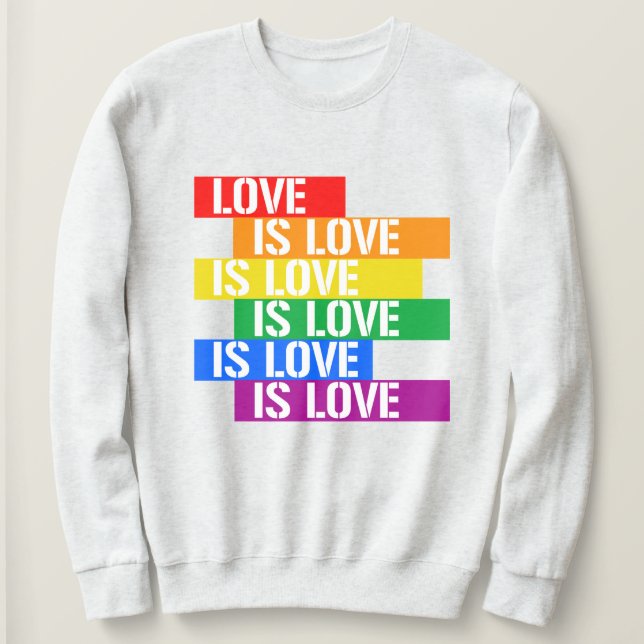 Moletom O Amor é Amor (Frente do Design)