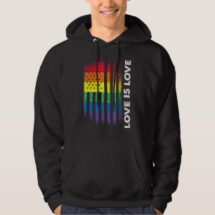 Moletom O Amor É Bandeira Americana Gay Lgbtq Lgbt Pride