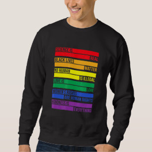 Moletom O Amor É O Amor A Ciência É Real - Rainbow Lgbtq L