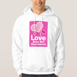 Moletom O amor não discrimina o Hoodie branco